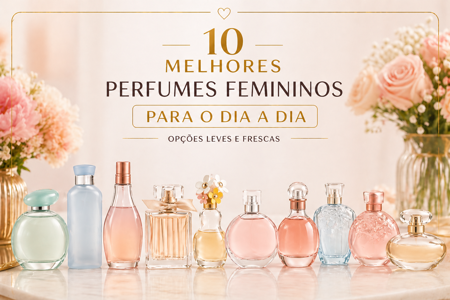 Indicação dos 10 melhores perfumes femininos para o dia a dia