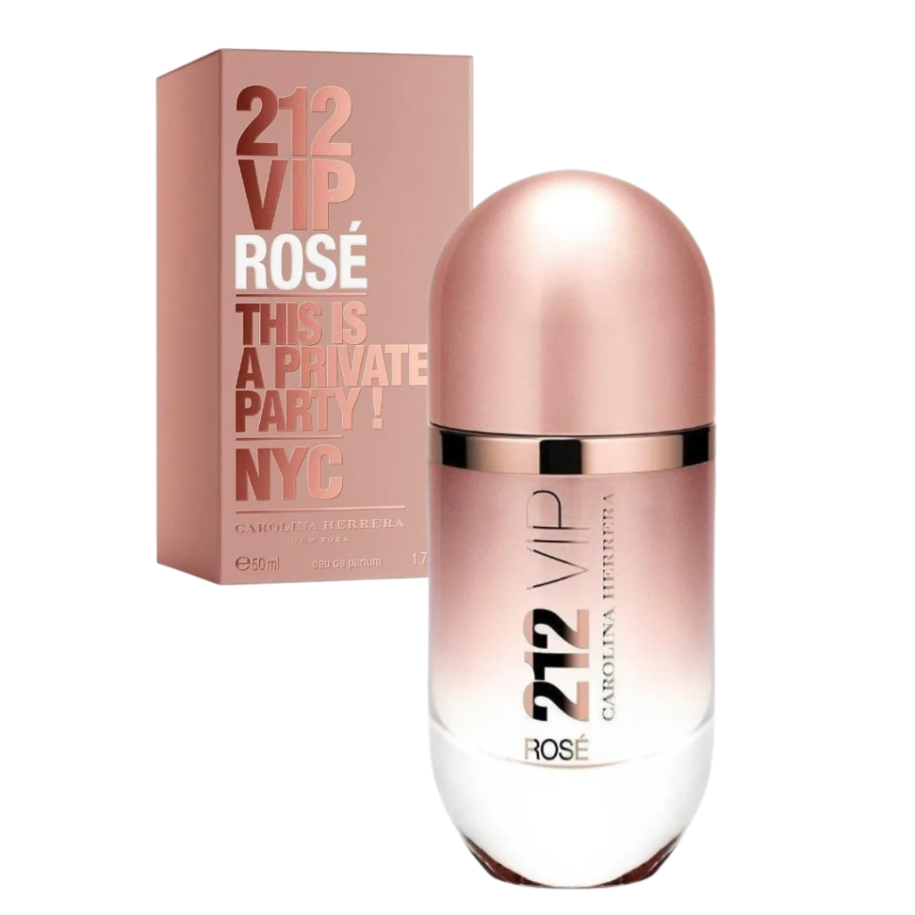 Perfume 212 VIP Rosé Carolina Herrera elegante e festivo ideal para noite
