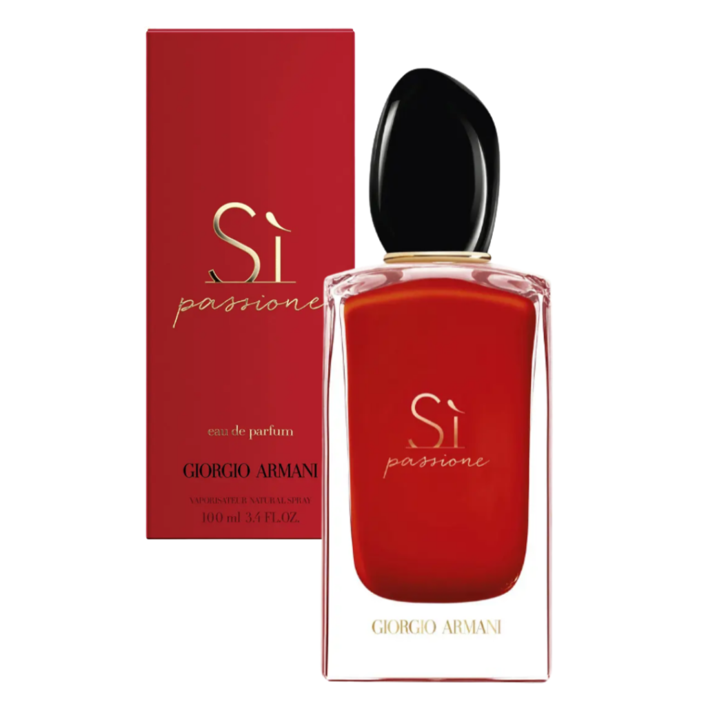 Perfume Sì Passione Giorgio Armani elegante e moderno para presentear à noite