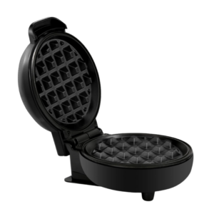 Elite Gourmet Mini máquina de waffle elétrica antiaderente EWM013B, waffles belgas presente para marido