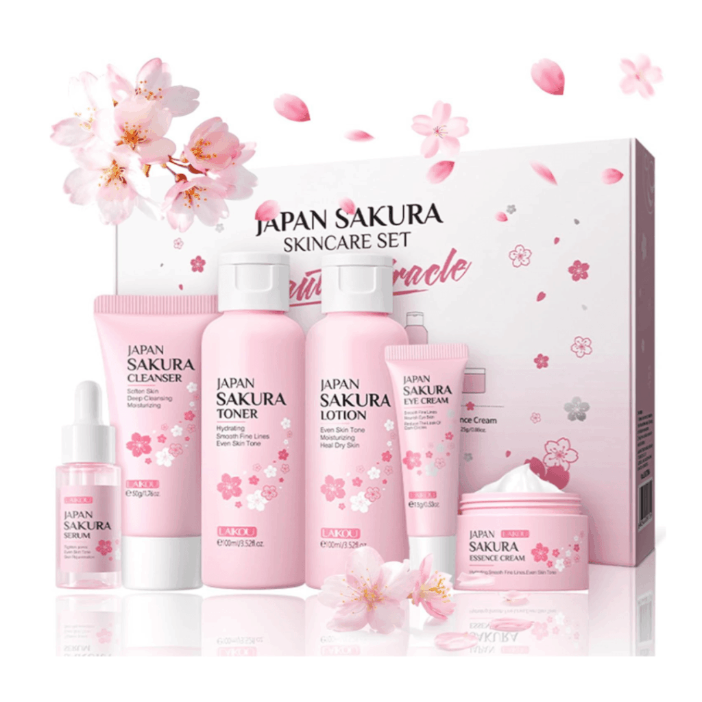Kit Skincare de Cuidados com a Pele Sakura do Japão