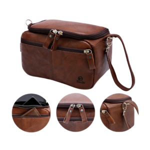 Necessaire Masculina Couro Legitimo Original Porta Objetos ideia de presente para marido elegante