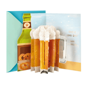 Cartão Caneca de Chopp e Pretzel