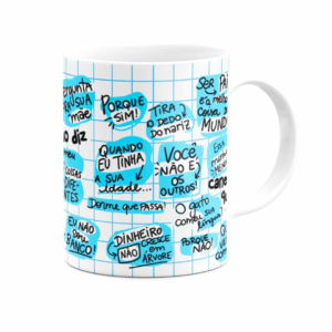 Lembranças dia dos pais Caneca Divertida de Frases