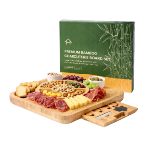 ideia de presente dia dos namorados Conjunto de tábuas de bambu premium