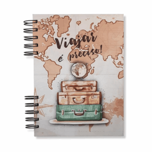 ideias de presente para amiga diário de viagem
