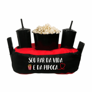 Almofada Porta Pipoca Bicolor
